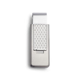 Stainless Steel PVD Finish Flip Money Clip w/Honeycomb Pattern